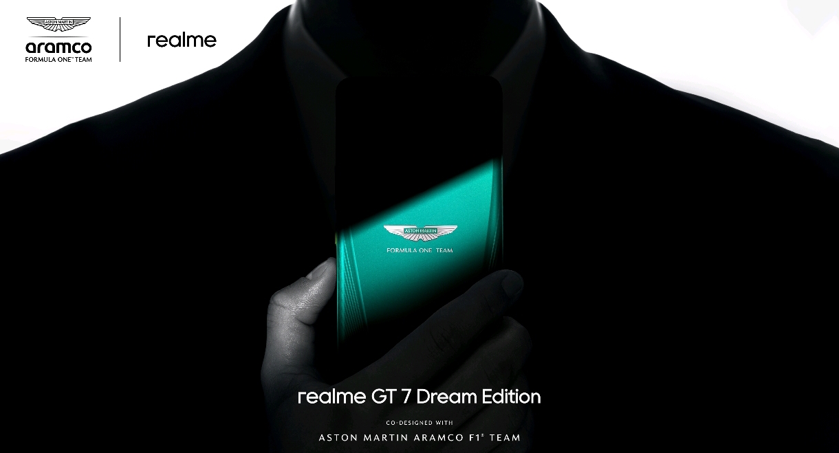 realme обявява стратегическо партньорство с отбора на Aston Martin Formula One® и пуска съвместен модел – realme GT 7 Dream Edition